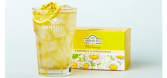 Ahmad Tea Heřmánek a citronová tráva recept na ledový čaj