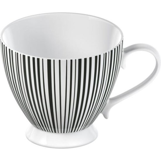 Creative Tops La Cafetiere Black Stripe Porcelánový hrnek 450 ml