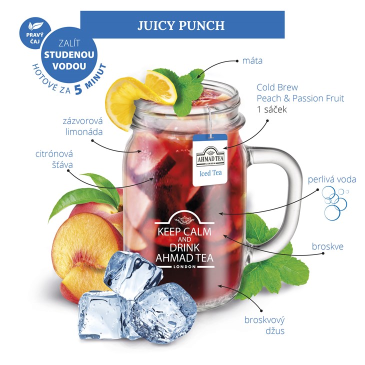 Ahmad Tea Cold Brew Recepty na ledové čaje