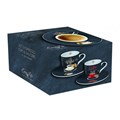 Easy Life Cups & Mugs Coffee Mania Porcelánové šálky a podšálky na kávu It´s Coffee Time 2 x 90 ml, obrázek 2