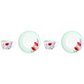 Easy Life Les Coquelicots Porcelánové šálky s podšálky 2 x 240 ml