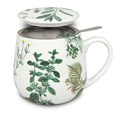 Könitz My Favourite Tea Porcelánový hrnek se sítkem s pokličkou Herbs 420 ml