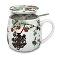 Könitz My Favourite Tea Porcelánový hrnek se sítkem s pokličkou Fruits 420 ml