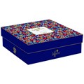 Easy Life Flower Power Blue Porcelánové šálky a podšálky na kávu 6 x 100 ml, obrázek 2