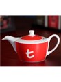 Dilmah t-Series porcelánová konvička červená 420 ml