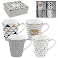 Easy Life Cups & Mugs Coffee Mania Porcelánové hrnky na kávu Happy 4 ks, obrázek 3