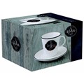 Easy Life Kitchen Basic Porcelánový šálek a podšálek na kávu 300 ml, obrázek 2