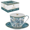 Easy Life Coffee Mania Porcelánový hrnek s podšálkem Jungle 400 ml, image 4