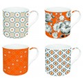 Easy Life Orange Porcelánové hrnky 4 x 300 ml, obrázek 2