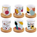 Easy Life Modernism Porcelánové pohárky na espresso  6 x 110 ml, image 3