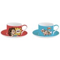 Easy Life Pop Art Porcelánové šálky s podšálky 2 x 240 ml, obrázek 2
