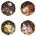 Easy Life Victorian Garden Sada porcelánových dezertních talířů 4 x 20 cm