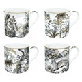 Easy Life Retro Jungle Sada porcelánových hrnků 3 x 400 ml, obrázek 2