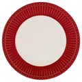 GreenGate Alice Porcelánový dezertní talíř Red 23 cm