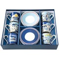 Easy Life Sea Dreams Porcelánový šálek s podšálkem na kávu stůl 100 ml, obrázek 3