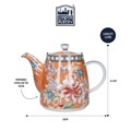 Kitchen Craft Čajová konev Coral Floral 1000 ml, obrázek 3
