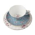 Creative Tops Katie Alice Ditsy Floral Porcelánový šálek s podšálkem a dezertním talířkem Blue 200 ml, image 2