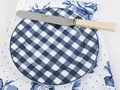 Creative Tops Katie Alice Vintage Indigo Dezertní porcelánový talíř Gingham 19 cm, obrázek 2