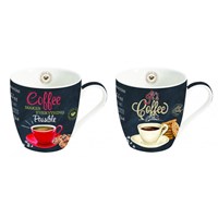 Easy Life Cups & Mugs Coffee Mania Porcelánové hrnnky na kávu It´s Coffee Time 2 ks