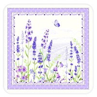 Easy Life  Lavender Field Korkové podložky 10,5 x 10,5 cm