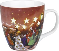 Könitz Porcelánový hrnek Star Procession s fosforeskujícími hvězdičkami 430 ml