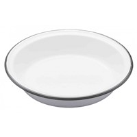 Kitchen Craft Living Nostalgia Smaltovaný kulatý pekáč bílý 20 cm