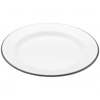 Kitchen Craft Living Nostalgia Smaltovaný jídelní talíř bílý 24 cm