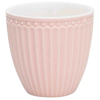 GreenGate Alice Pale Pink Mini Porcelánový pohárek na latté 100 ml