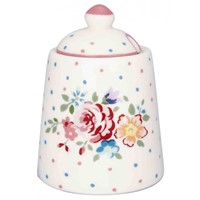 GreenGate Belle White Porcelánová cukřenka 200 ml