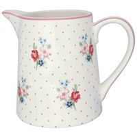 GreenGate Eja White Porcelánový džbánek 500 ml