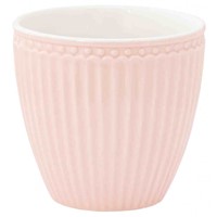 GreenGate  Alice Pale Pink Porcelánový pohárek na latté 300 ml
