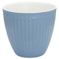 GreenGate Alice Sky Blue Porcelánový pohárek na latté 300 ml