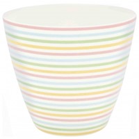 GreenGate Ansley White Porcelánový pohárek na latté 300 ml