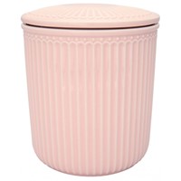 GreenGate Alice Porcelánová kuchyňská dóza Pale Pink 9 x 13,5 cm