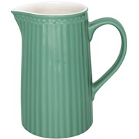 GreenGate Alice Porcelánový džbán Dusty Green 1000 ml