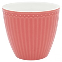 GreenGate Alice Porcelánový hrnek na latté Coral 300 ml