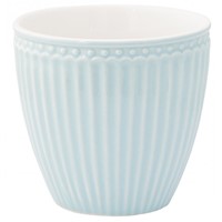 GreenGate Alice Porcelánový pohárek na latté Pale Blue 300 ml