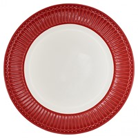 GreenGate Alice Porcelánový jídelní talíř Red 25 cm