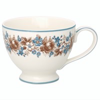 GreenGate Marie Porcelánový hrnek na nožce beige 400 ml