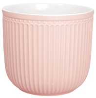 GreenGate Alice Keramický květináč Pale Pink střední 14 x 12 cm