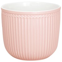 GreenGate Alice Keramický květináč Pale Pink velký 16 x 14 cm
