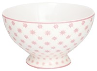 GreenGate Laurie Porcelánová polévková miska Pale Pink 15 cm