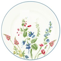 GreenGate Elwin Porcelánový dezertní talíř White 20,5 cm