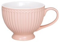 GreenGate Alice Porcelánový hrnek na čaj Pale Pink 400 ml