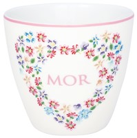 GreenGate Columbine Porcelánový hrnek na latté Mor 350 ml