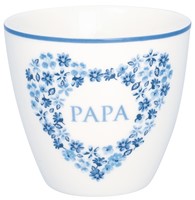 GreenGate Porcelánový hrnek na latté Papa 350 ml