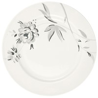 GreenGate Aslaug Porcelánový jídelní talíř White 26,5 cm