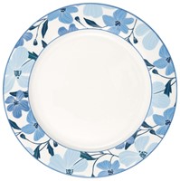 GreenGate Laerke Porcelánový jídelní talíř White 26,5 cm