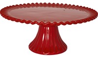 GreenGate Charline Porcelánový stojan na dorty Red 31 cm