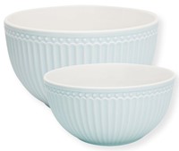 GreenGate Alice Sada dvou porcelánových misek Pale Blue 2 ks